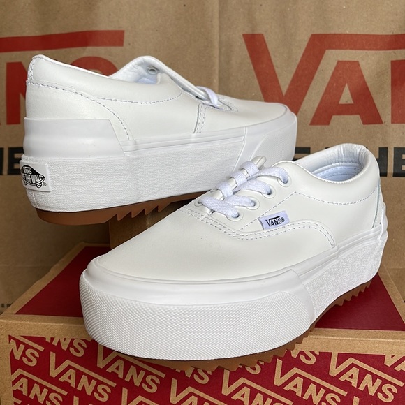 Vans Era Stacked Leather True White/True White WMNS platforms - Picture 9 of 16